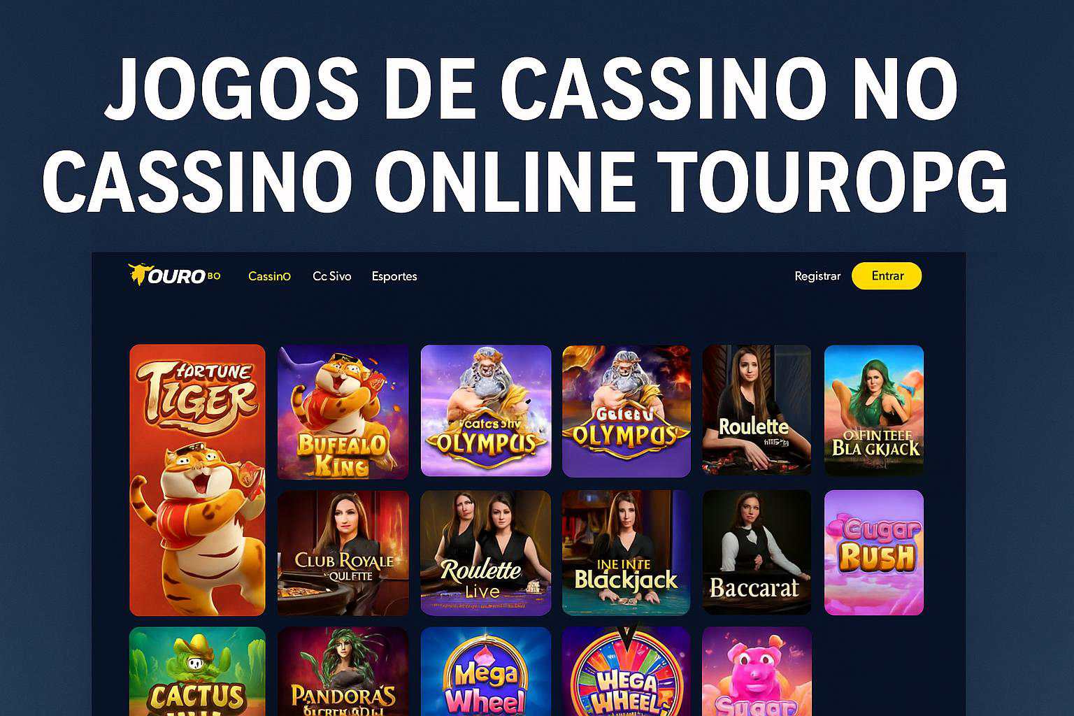 Jogos de cassino online inovadores e emocionantes na TOUROPG